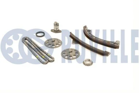 К-кт ланцюга ГРМ (з трьома шестернями) TOYOTA COROLLA (E11, E12) 1.4/1.6 00-07, AVENSIS 1.6/1.8 00-08 RUVILLE 580064