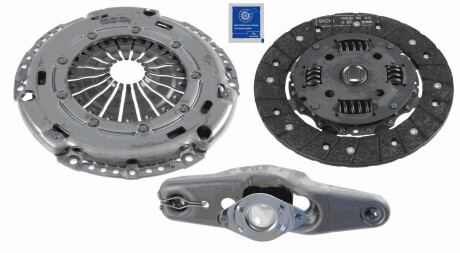 Комплект сцепления AUDI / SKODA / VW A3 / Octavia / Superb / Golf / Jetta / Passat 1,4 07 - SACHS 3000951088 (фото 1)