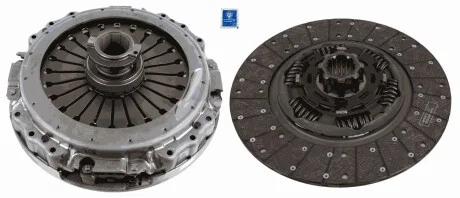 Комплект зчеплення (2-х дискове) MB ACTROS/AXOR, D=400 mm SACHS 3400 700 702