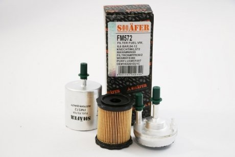 Фильтр топливный VW / Skoda 1.6 / 2.0 FSI / TFSI 04- SHAFER FM572
