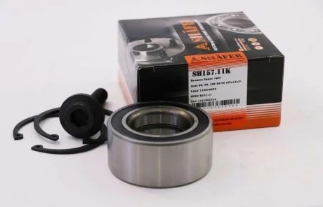 Подшипник ступицы перед. + Монтажный к-кт Audi 80 2,6 / 2,8 91-93, 100 08.84-11.90 VW Pasat 85-01 SHAFER SH157.11K