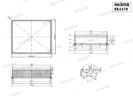 Фильтр воздушный VW Crafter 2.0TDI 17- SHAFER SX4479 (фото 1)