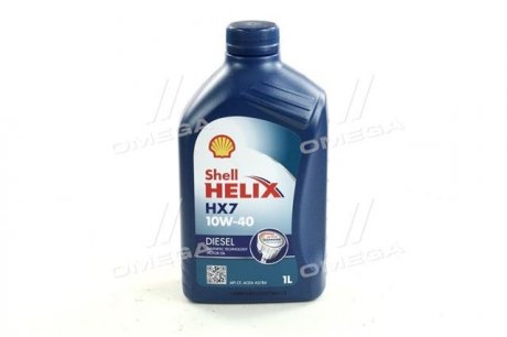 Масло моторное Helix Diesel HX7 SAE 10W-40 CF, 1л SHELL 4107464 (фото 1)