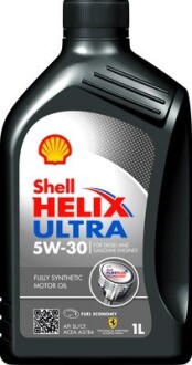 Олива двигуна 1L Helix Ultra 5W30 (ACEA A3/B3, A3/B4 BMW L-01 MB 229.5/226.5 VW 502.00/505.00 RN0700/0710) SHELL 550046267