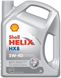 Олива двигуна 5L Shell Helix HX8 ECT C3+OEM 5W-40 (BMW LL-04, MB 229.31/229.51, GM dexos2) SHELL 550046689