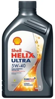 Олива двигуна 1L Shell Helix Ultra 5W40 (ACEA A3/B3, A3/B4 BMW L-01 MB 229.5/226.5 VW 502.00/505.00 RN 0700/0710 PSA B71 2296 Porsche A40 FIAT 9.55535.Z2) SHELL 550052677
