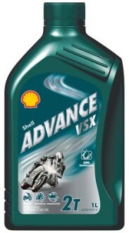 Олива моторна Advance VSX 2T (Каністра 1л) SHELL 550053703