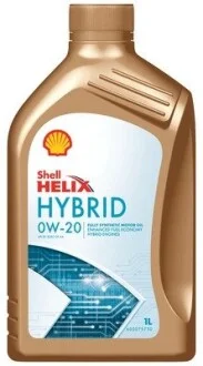 Олива двигуна 1L Shell Helix Hybrid 0W-20 SHELL 550056722