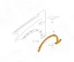 Надкирильник (передній) BMW X3 (F25), 03.14 - 17 Signeda PBM01021MAL (фото 2)