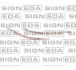 Молдинг хром Passat B7 Європа 11-15 бампера заднього лівий (на універсал) Signeda PVG99080MAL (фото 1)