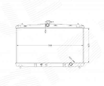 Радіатор TOYOTA CAMRY (XV50), 12 - 14 Signeda RA37192A (фото 1)