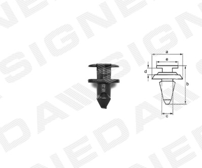 Кріплення пластмасове BMW 5 (E34), 01.88 - 12.95 Signeda T862(10) (фото 1)