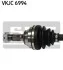 Полуось CITROEN BERLINGO, RENAULT PARTNER SKF VKJC 6994 (фото 3)