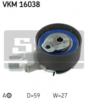 Ролик ременя грм натяжний VOLVO S40 / S60 / S80 / XC90 / XC60 2,0 / 2,5L 98 - SKF VKM16038
