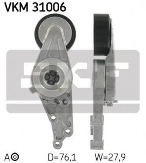 Натягувач ременя AUDI / SEAT A4 / A6 / Exeo 1,6 / 2,0L 00 - SKF VKM31006 (фото 1)