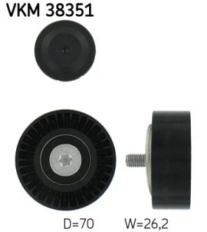 Ролик паразитний BMW 5/6/7 / X5 3,0 / 4,8L 01 - SKF VKM38351