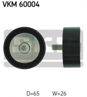 Паразитний / провідний ролик, поліклиновий ремінь SKF VKM60004