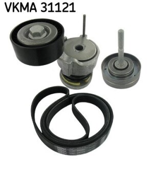 Комплект поліклиновий (ремінь+ролики) SKF VKMA 31121 (фото 1)