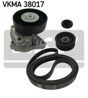 Комплект поліклиновий (ремінь+ролики) SKF VKMA 38017