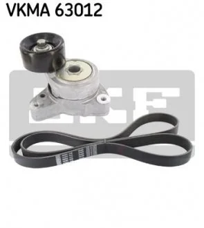 Комплект поліклиновий (ремінь+ролики) SKF VKMA 63012