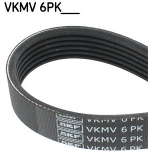 Ремінь приводного навісного обладнання SKF VKMV6PK1020R (фото 1)