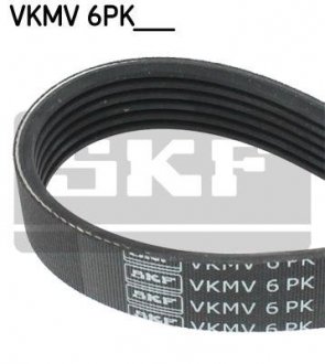 Ремінь приводного навісного обладнання SKF VKMV6PK1070 (фото 1)
