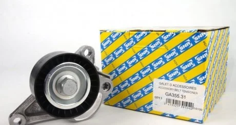 Натяжной механизм с роликом ремня поликлинового Renault / Opel 2.0dCi, 2.3CDTi SNR / NTN GA355.31