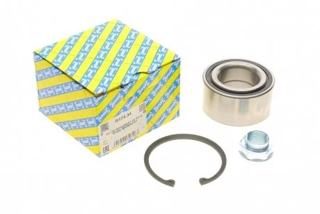 Подшипник ступицы, комплект HONDA Civic / H-RV передняя сторона 91-05 SNR / NTN R17434