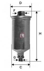 Фільтр паливний SOFIMA S1661B (фото 1)
