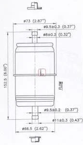 Фільтр паливний SOFIMA S1666B
