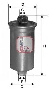 Фільтр паливний SOFIMA S1699B