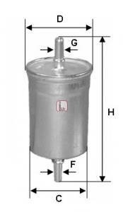 Фильтр топливный FORD 1,6-2,0 99-04 SOFIMA S1769B (фото 1)