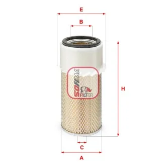Фильтр воздушный MITSUBISHI 2,3-2,5 86-04 SOFIMA S2950A