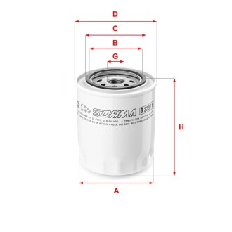 Фильтр масляный LAND ROVER 2,5-3,5 88-02 SOFIMA S3297R