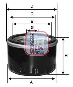 Фільтр масляний VW "2,8 "97-02 SOFIMA S3482R