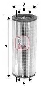 Фільтр повітряний SOFIMA S5410A