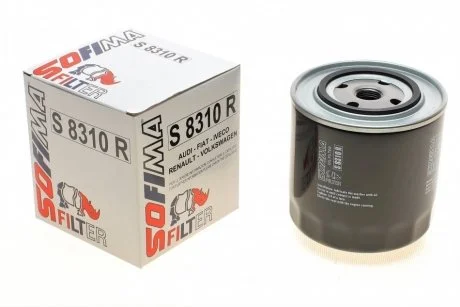 Фильтр масляный AUDI / VOLVO / FIAT 2,0-2,5 89-03 SOFIMA S8310R