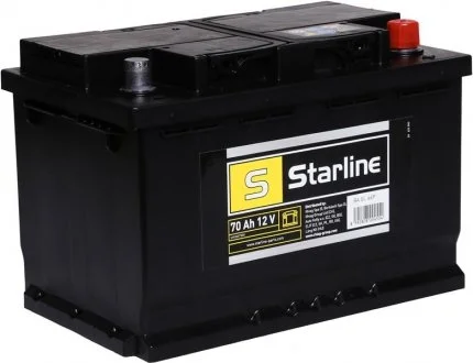 Акумулятор, R"+" 70Ah, En640 (278 x 175 x 190) правий "+",B13 виробництво Чехія STARLINE BA SL 66P