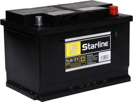 Акумулятор, R"+" 74Ah, En680 (278 x 175 x 190) правий "+",B13 виробництво Чехія STARLINE BA SL 74P