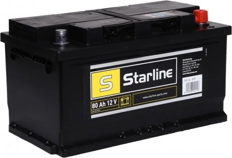 Акумулятор, R"+" 80Ah, En740 (315 x 175 x 175) правий "+",B13 виробництво Чехія STARLINE BA SL 80P