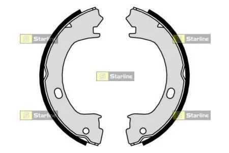 Тормозные колодки барабанные, к-кт. STARLINE BC 01015