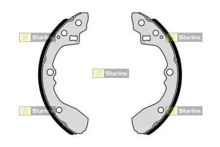Тормозные колодки барабанные, к-кт. STARLINE BC 01054