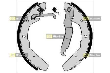 Тормозные колодки барабанные, к-кт. STARLINE BC 03970