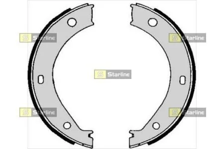 Гальмівні колодки барабанні STARLINE BC 04690