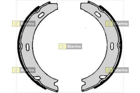 Тормозные колодки барабанные, к-кт. STARLINE BC 04730