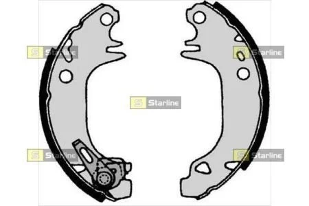 Тормозные колодки барабанные, к-кт. STARLINE BC 04930 (фото 1)
