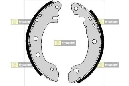 Тормозные колодки барабанные, к-кт. STARLINE BC 04990