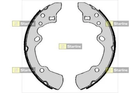 Тормозные колодки барабанные, к-кт. STARLINE BC 05620