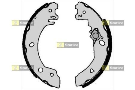 Тормозные колодки барабанные, к-кт. STARLINE BC 05770