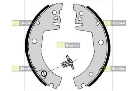 Тормозные колодки барабанные, к-кт. STARLINE BC 05780